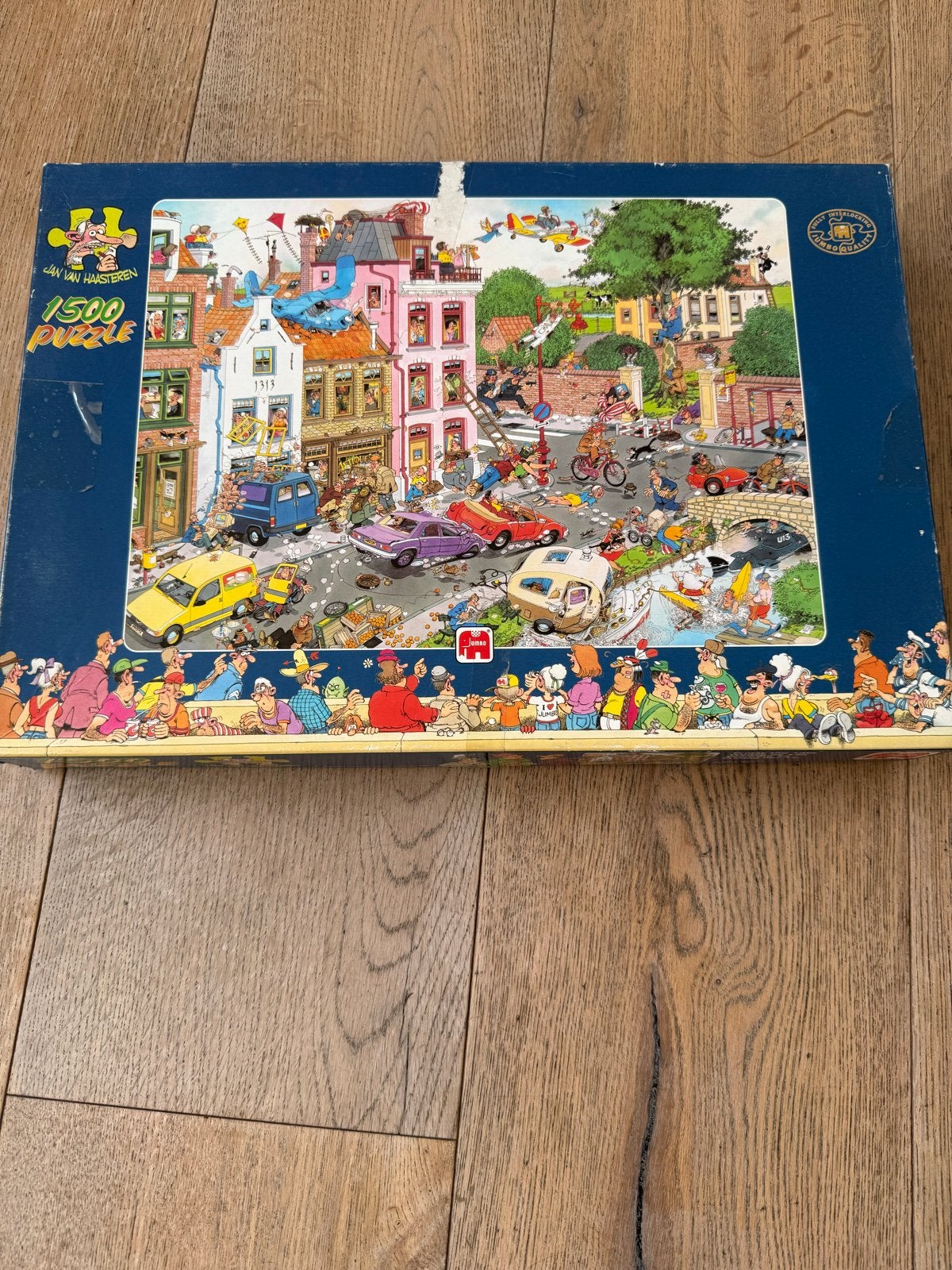 Jan van Haasteren Legpuzzel - Vrijdag de 13e (1500 stukjes), Ophalen of Verzenden, 500 t/m 1500 stukjes, Zo goed als nieuw, Legpuzzel
