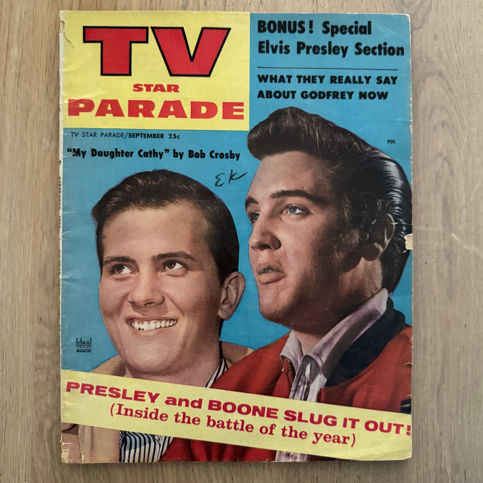 Elvis - TV Gids - Star Parade - USA September 1956, Ophalen of Verzenden, Gelezen, Muziek, Film of Tv