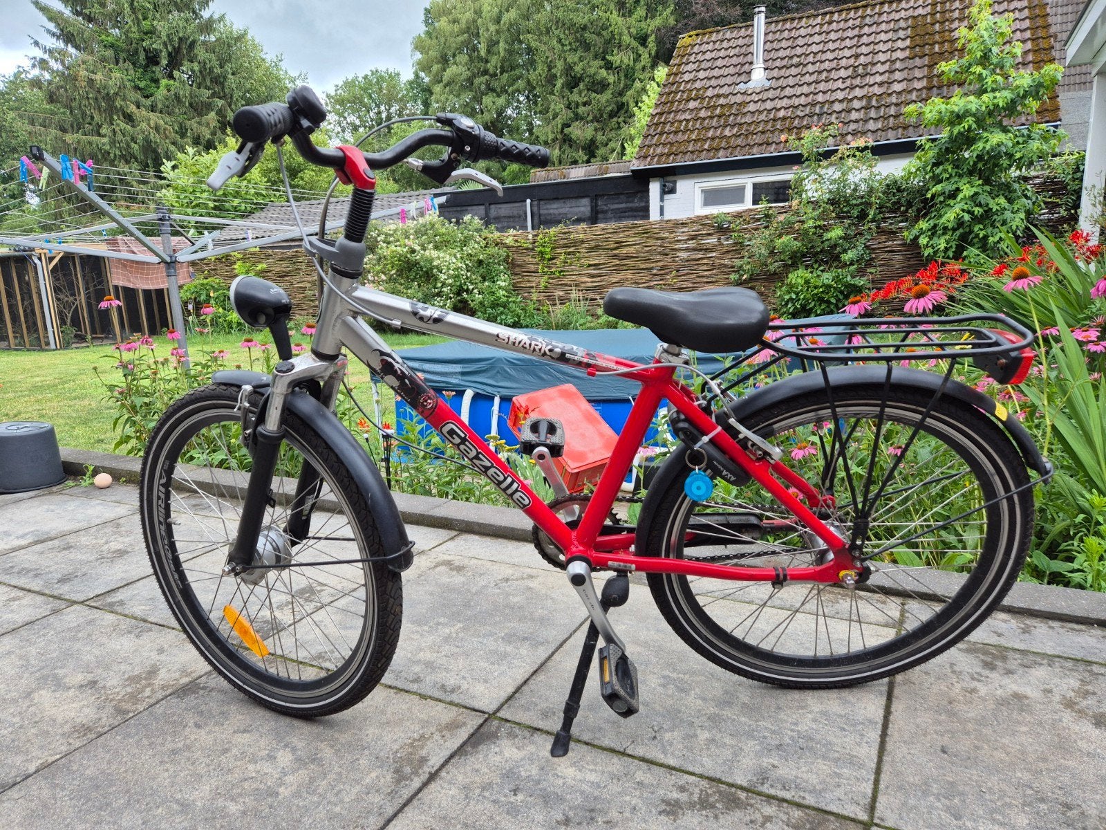 Gazelle Shark Kinderfiets 24 inch, Ophalen, Gebruikt, Minder dan 16 inch