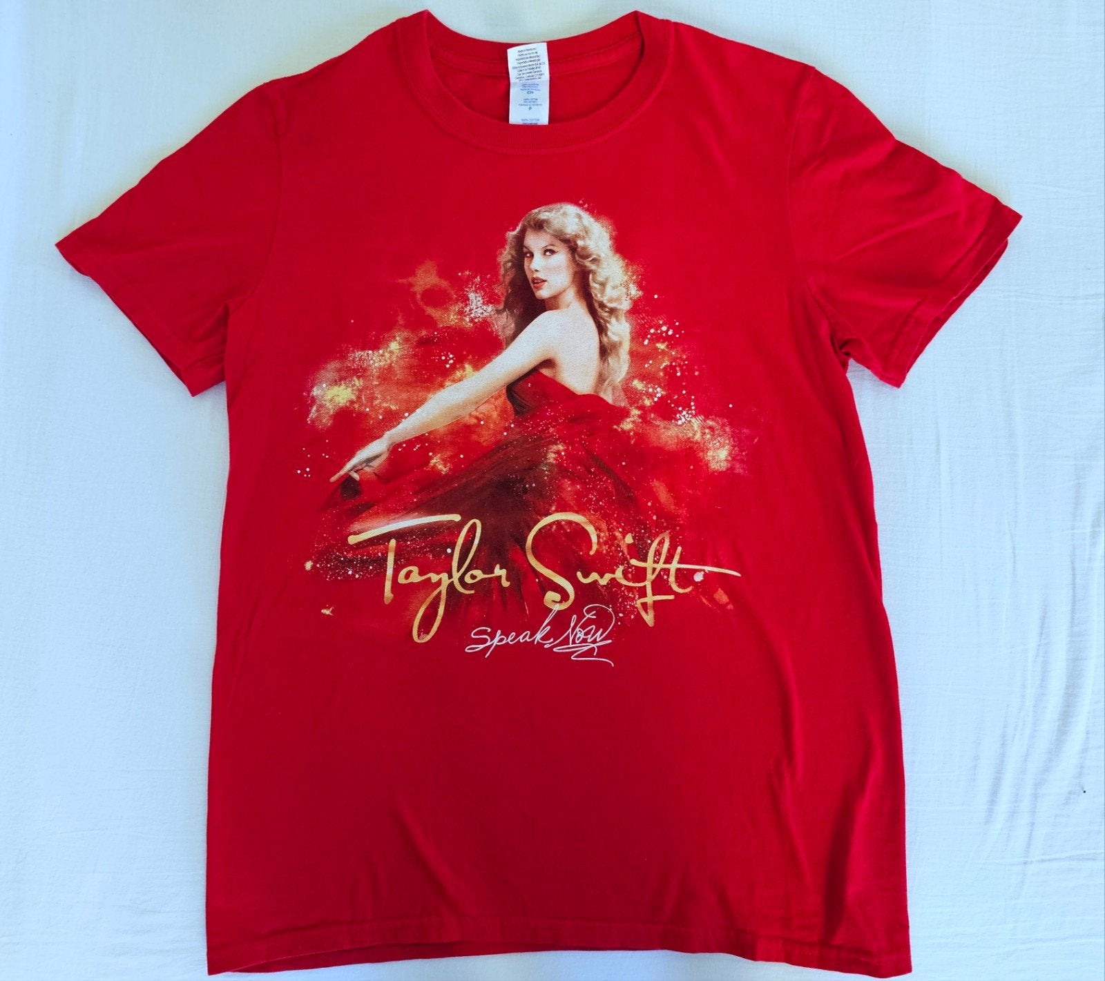 Taylor Swift Speak Now tour shirt, Verzenden, Zo goed als nieuw, Korte mouw