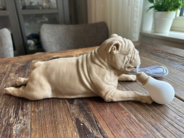 sculptuur.usb lampje hond bulldog bull, Ophalen of Verzenden, Nieuw
