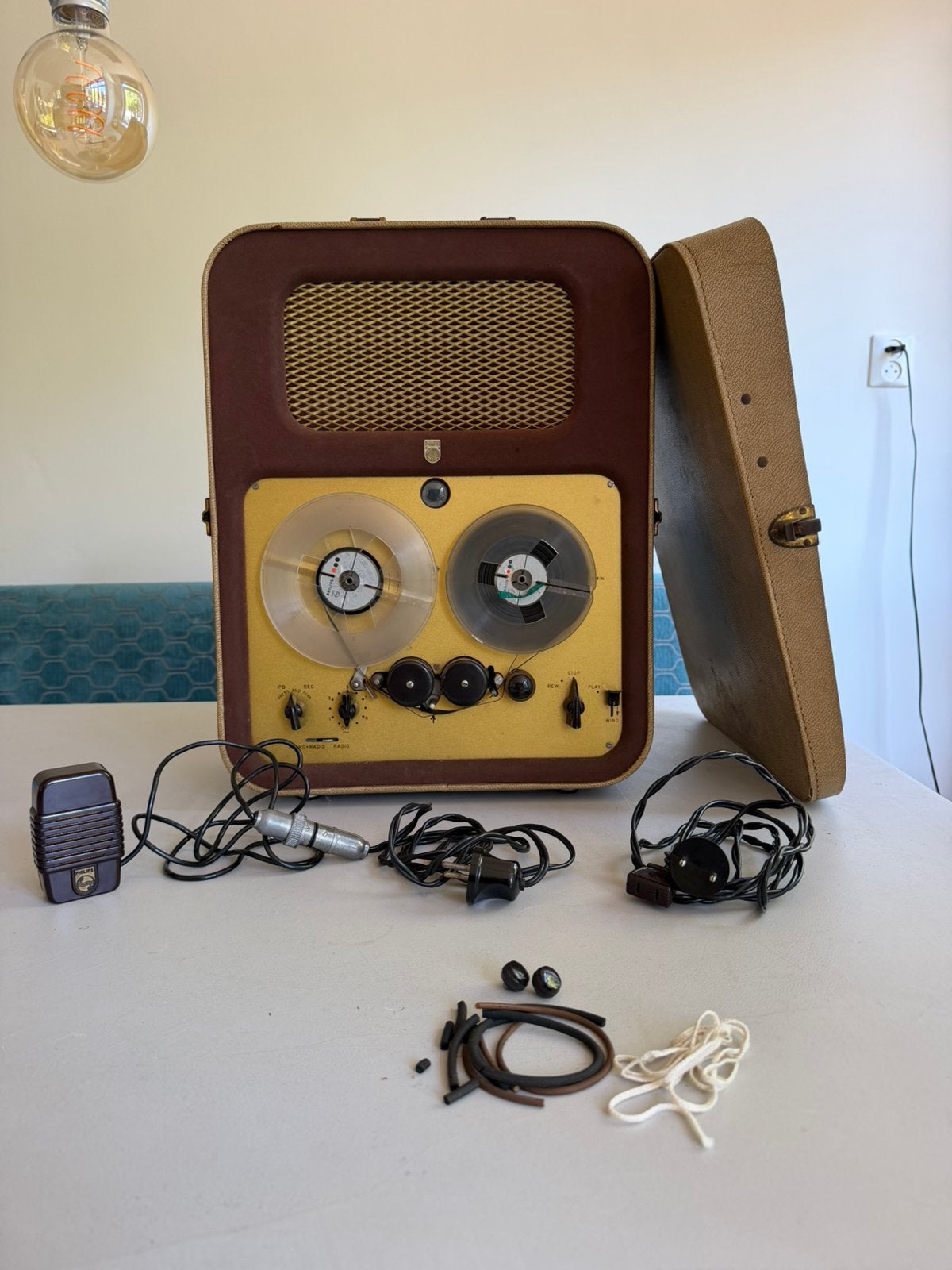 Philips EL3530/50 bandrecorder ca. 1953 - Compleet, Ophalen, Bandrecorder