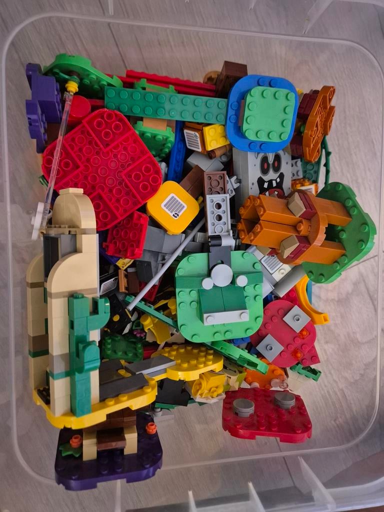 Grote doos met Mario lego, Lego, Ophalen of Verzenden, Zo goed als nieuw, Losse stenen