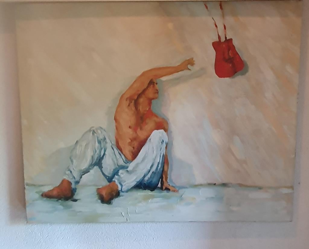 Wim van Heeswijk - Goals to achieve - Olieverf op doek, Antiek en Kunst, Ophalen of Verzenden