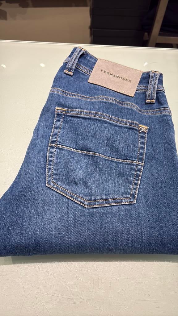 Tramarossa blauwe streech jeans maat 32, Kleding | Heren, Ophalen of Verzenden, Gedragen, Blauw, W32 (confectie 46) of kleiner