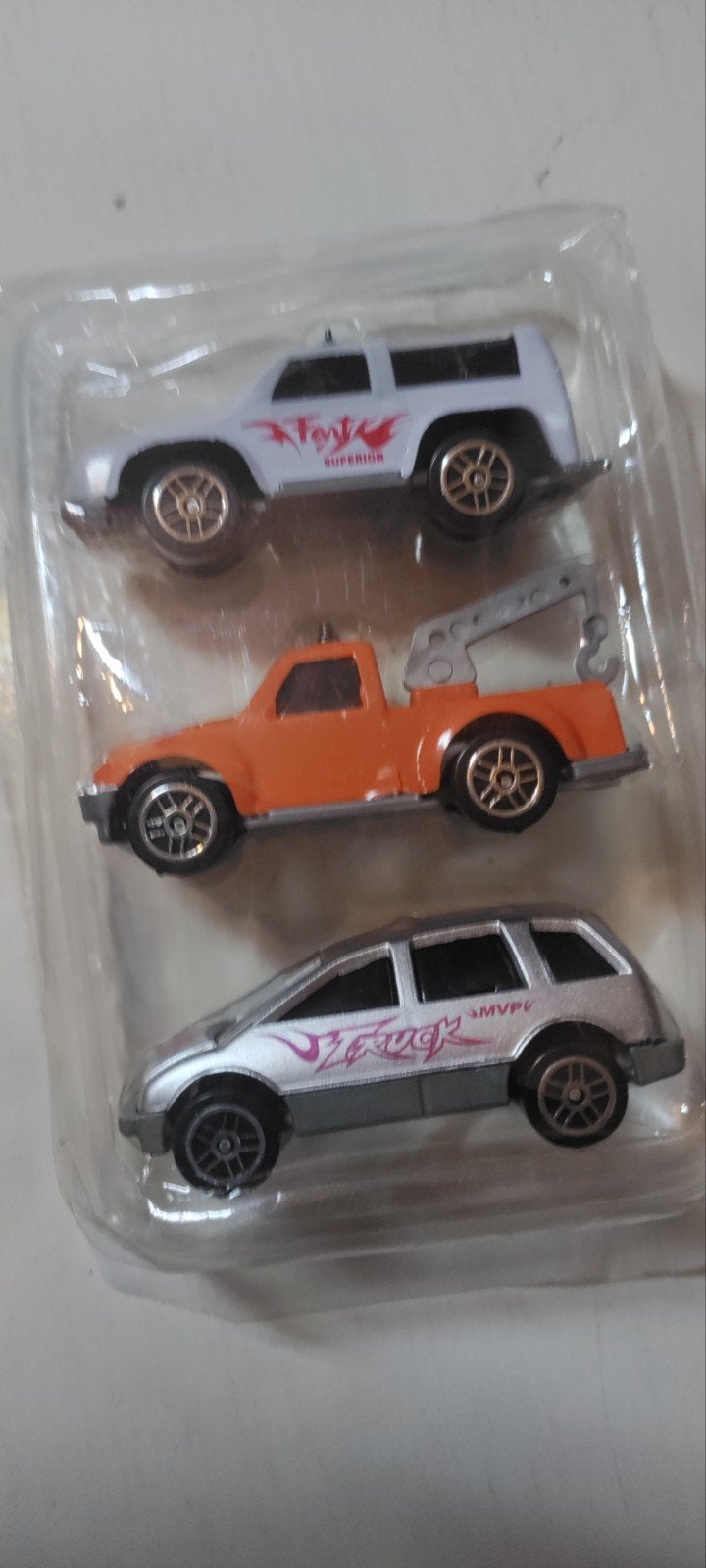 Set van 3 speelgoedauto's: SUV, sleepwagen, stationwagen, Ophalen of Verzenden, Nieuw