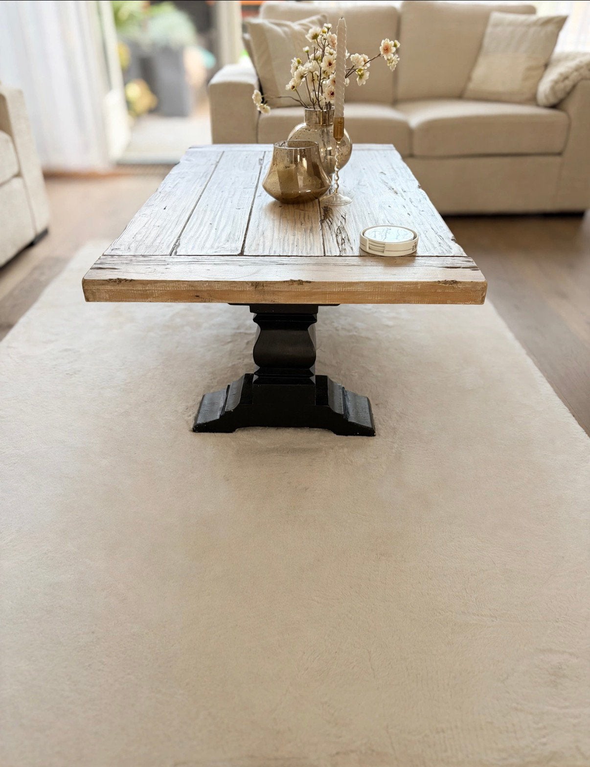 Set van atelier de brocante opkamer salon en eetafel, Ophalen, Zo goed als nieuw, Rechthoekig, 50 tot 100 cm