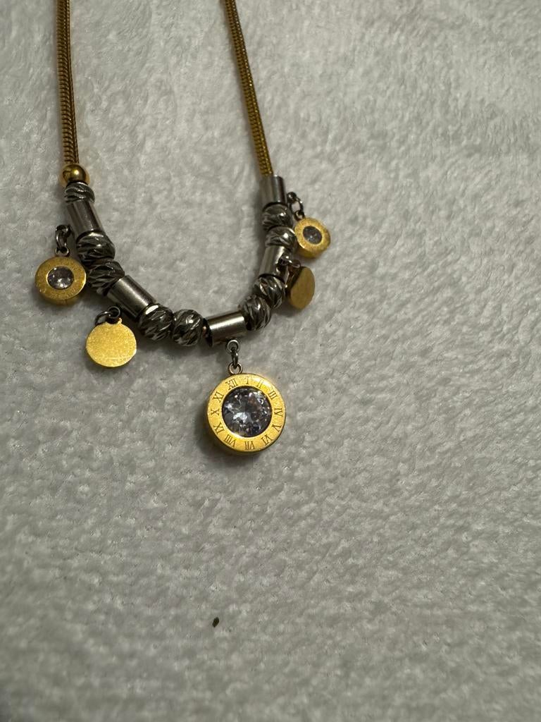 Ketting met munt, Ophalen of Verzenden, Zo goed als nieuw