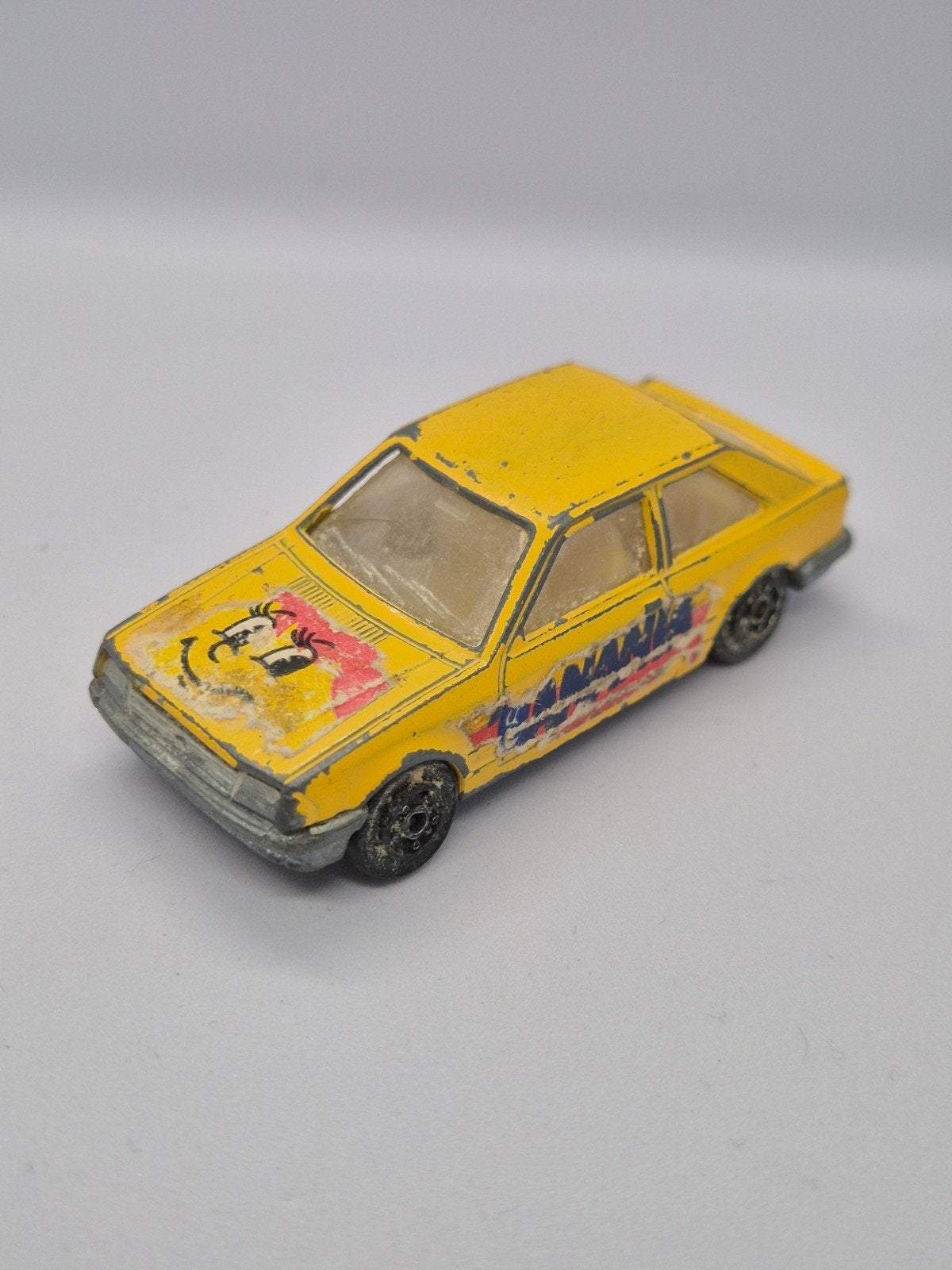 Mini Jet Norev Ford Escort Geel Speelgoedauto, Ophalen of Verzenden