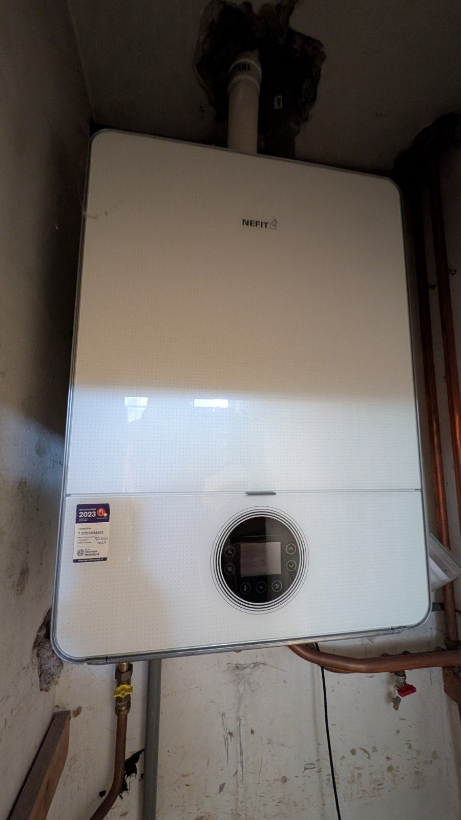 Nefit 9000i HR50 Cv-ketel met ModuLine 3000 thermostaat, Doe-het-zelf en Verbouw, Ophalen, Gebruikt, Hoog rendement (Hr), Cv-ketel of Combi-ketel