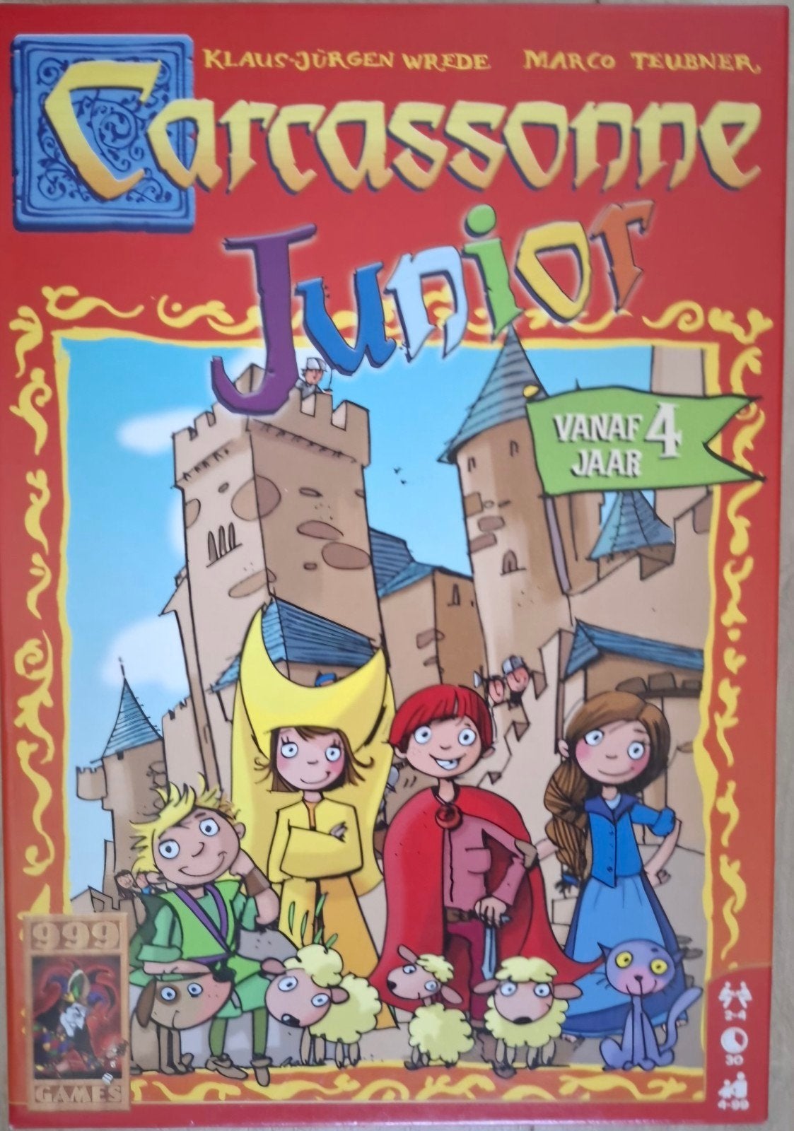 Carcassonne Junior - Leuk voor Sinterklaas of Kerst!, Drie of vier spelers, Ophalen of Verzenden, Zo goed als nieuw, 999 Games