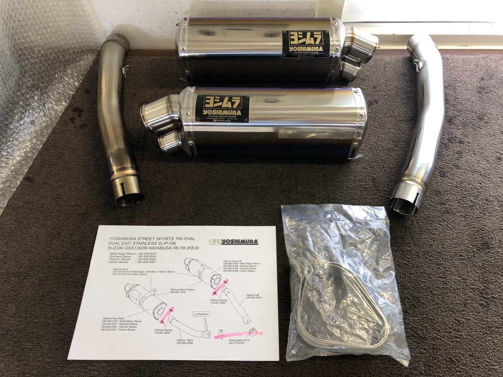 Yoshimura Japan Tri-Oval uitlaten GSX-1300R Hayabusa 08-17, Yoshimura Japan, Gebruikt, Verzenden, 6748 Nakatsu, Aiko-Gun, Aikawa-Machi, Kanagawa-Pref., 243-0303, JP