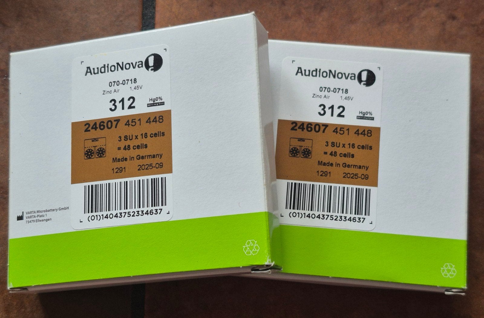 gehoor batterijen 96 st voor 20.00, Ophalen of Verzenden, Nieuw
