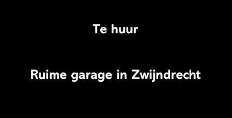 Garage 18m2 te huur in Zwijndrecht (Schaerlackenoord)