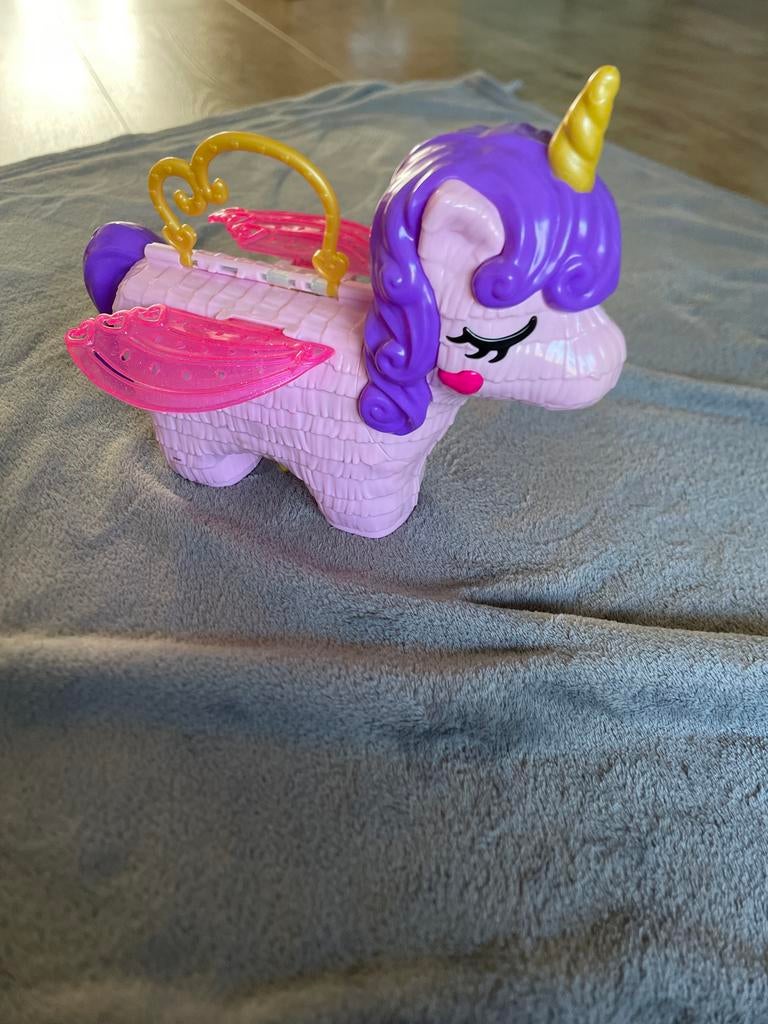 Polly Pocket Eenhoorn Pinata Speelset, Ophalen, Zo goed als nieuw, Meisje