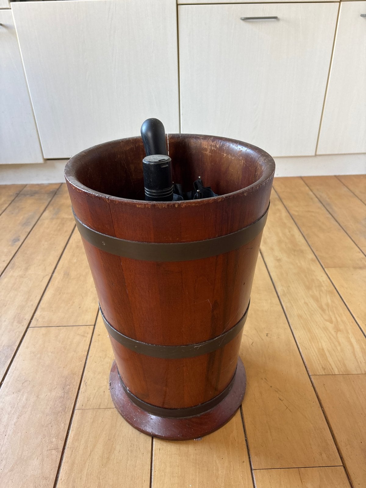 Vintage houten paraplubak, Ophalen of Verzenden, Gebruikt, Hout