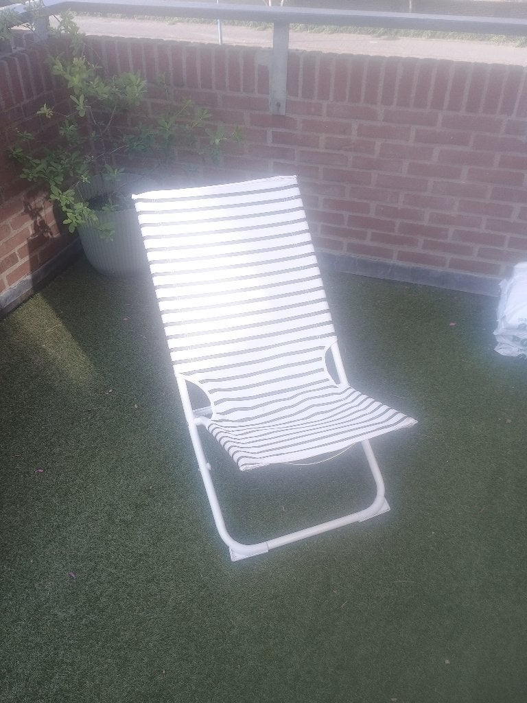 opvouwbaar relax-/strandstoeltje, Ophalen, Gebruikt, Campingstoel