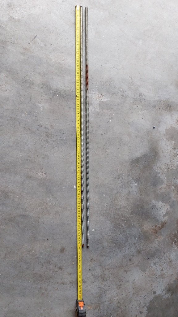 draadeind 2x, Ophalen, 250 mm of meer