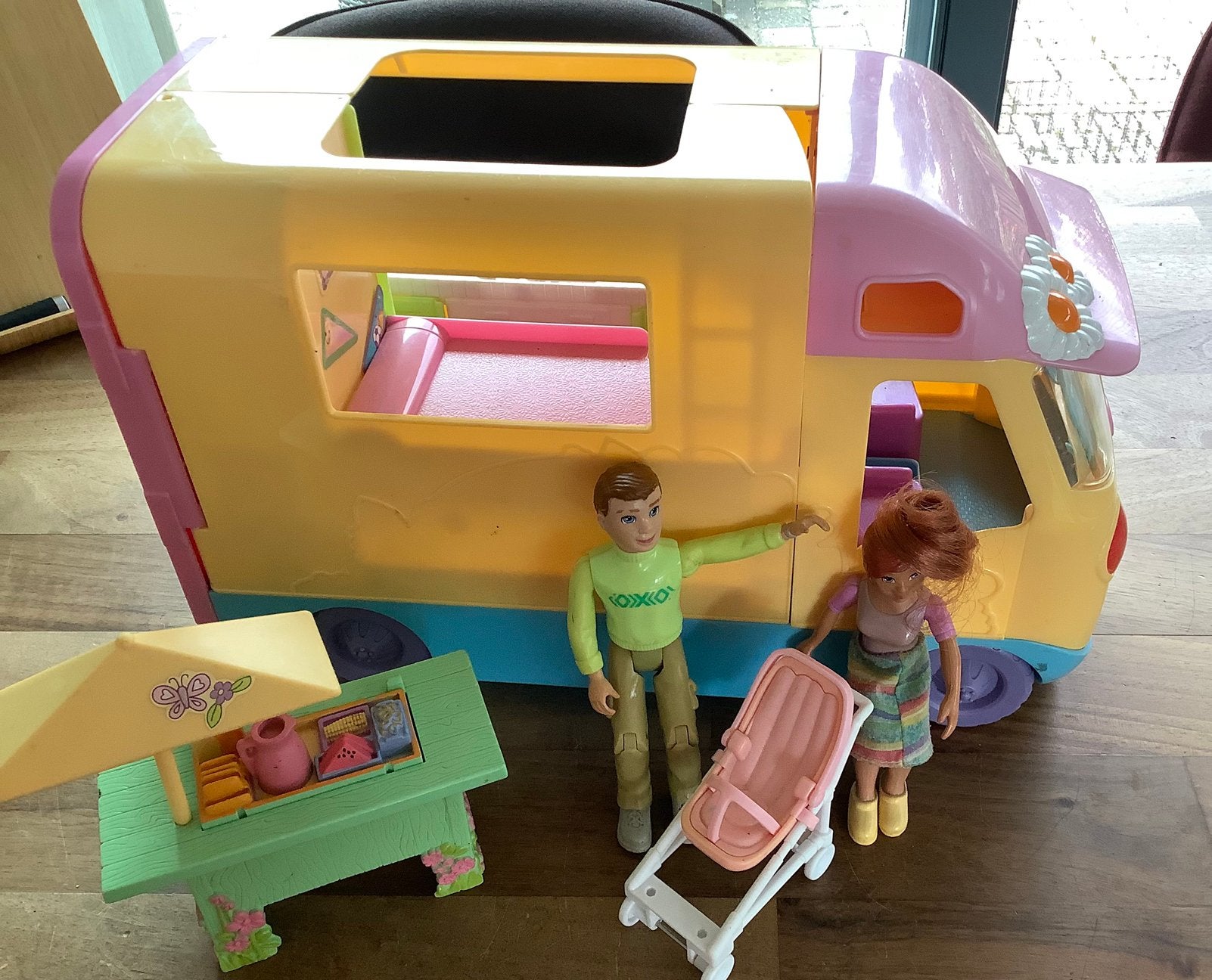 Vintage speelgoed camper met accessoires, Kinderen en Baby's, Speelgoed | Speelgoedvoertuigen, Ophalen of Verzenden, Gebruikt