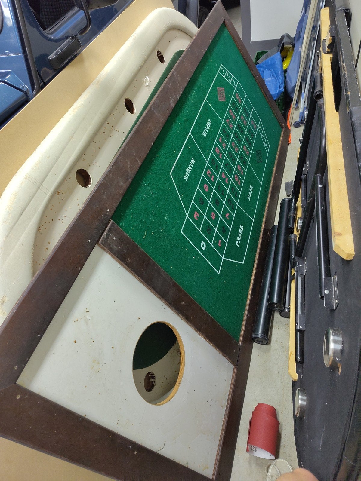 Casino Set: Roulette, Poker en Blackjack Tafels, Ophalen, Gebruikt
