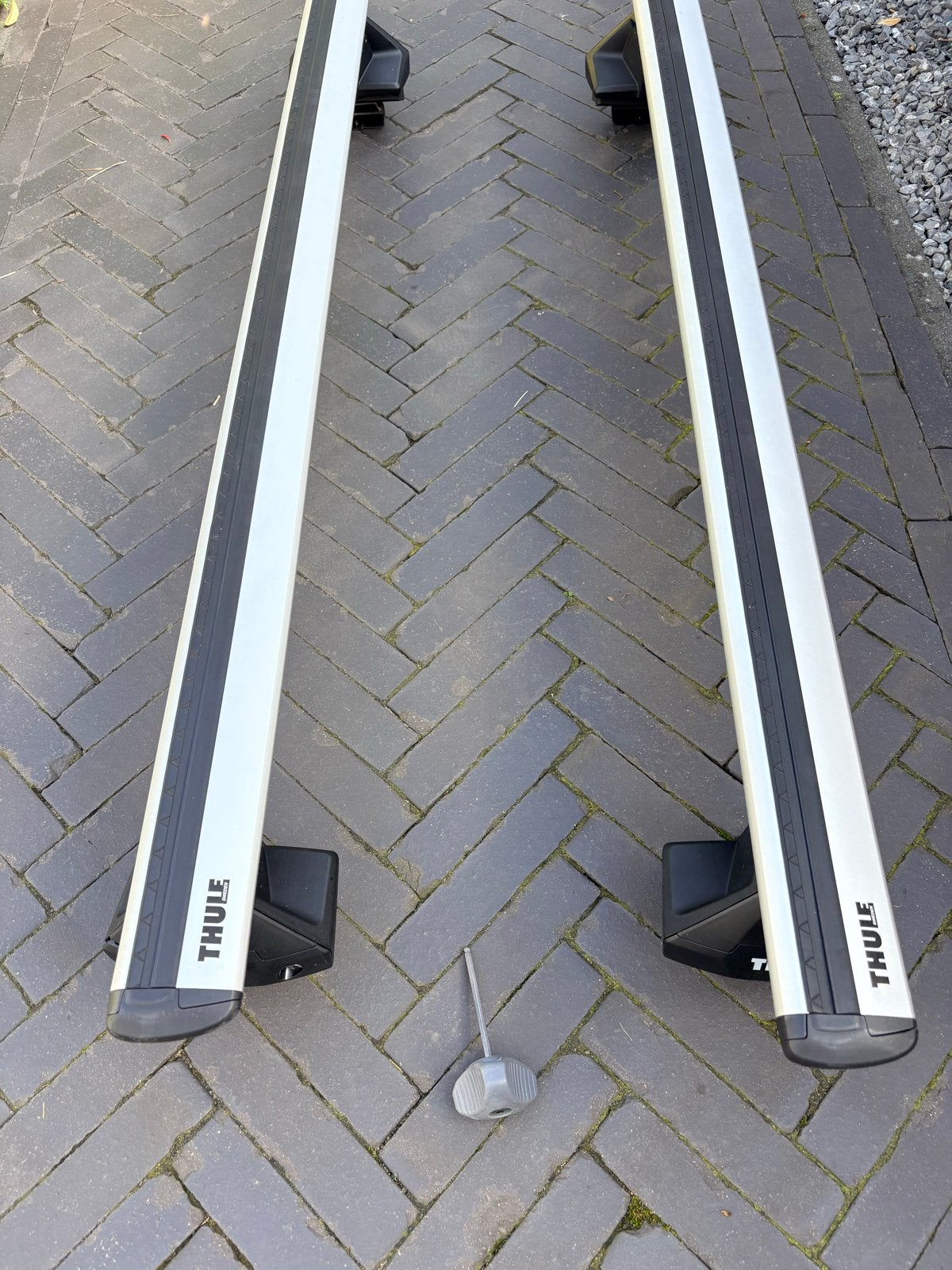 Thule wingbar evo 2 pack 127 incl Evo Clamp Erow, Auto diversen, Ophalen, Zo goed als nieuw