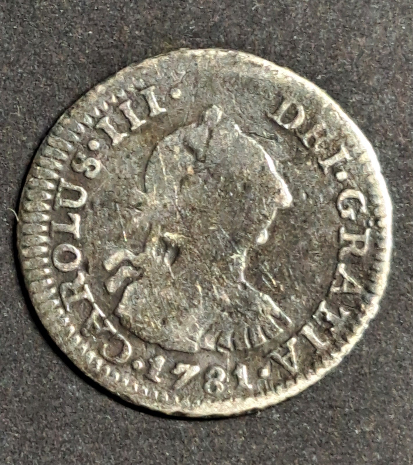 Mexico 1/2 real 1781 Mo, Verzenden, Midden-Amerika, Losse munt, Zilver