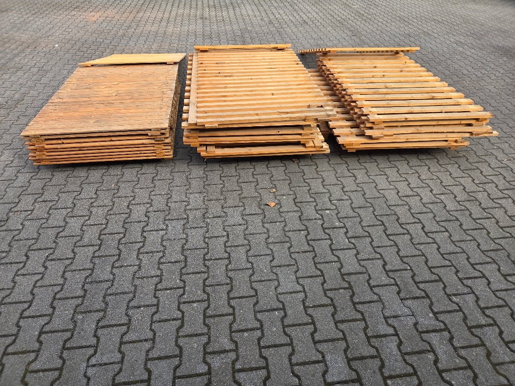 Houten vlonder / schuttingdelen / tuinschermen (+/- 15 stuk), Tuin en Terras, Ophalen, Gebruikt, Hout
