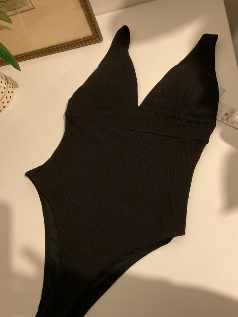 Nieuw zwart badpak van de HEMA (36, small, s), Kleding | Dames, Ophalen of Verzenden, Nieuw, Zwart, Badpak
