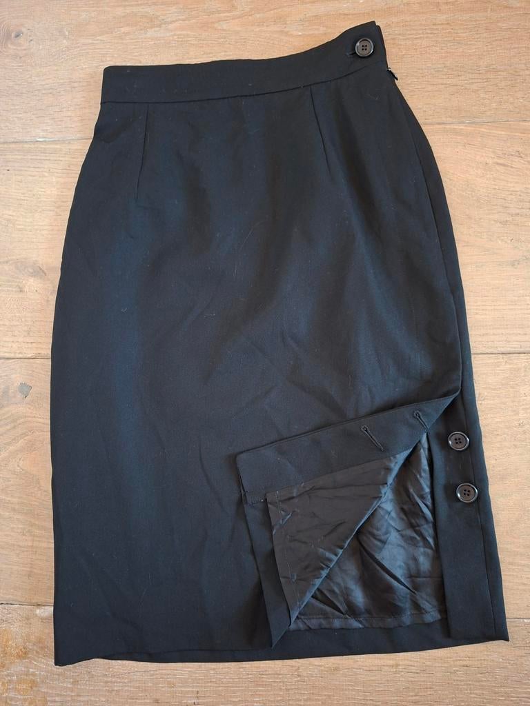 Pauw Amsterdam Zwarte Kokerrok Maat 1 (36/S), Kleding | Dames, Zwart, Ophalen of Verzenden, Knielengte, Gedragen
