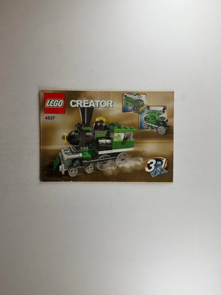 LEGO Creator 4837 (Instructions) for Set 4837 Mini Trains, Gebruikt, Lego, Overige typen, Ophalen of Verzenden