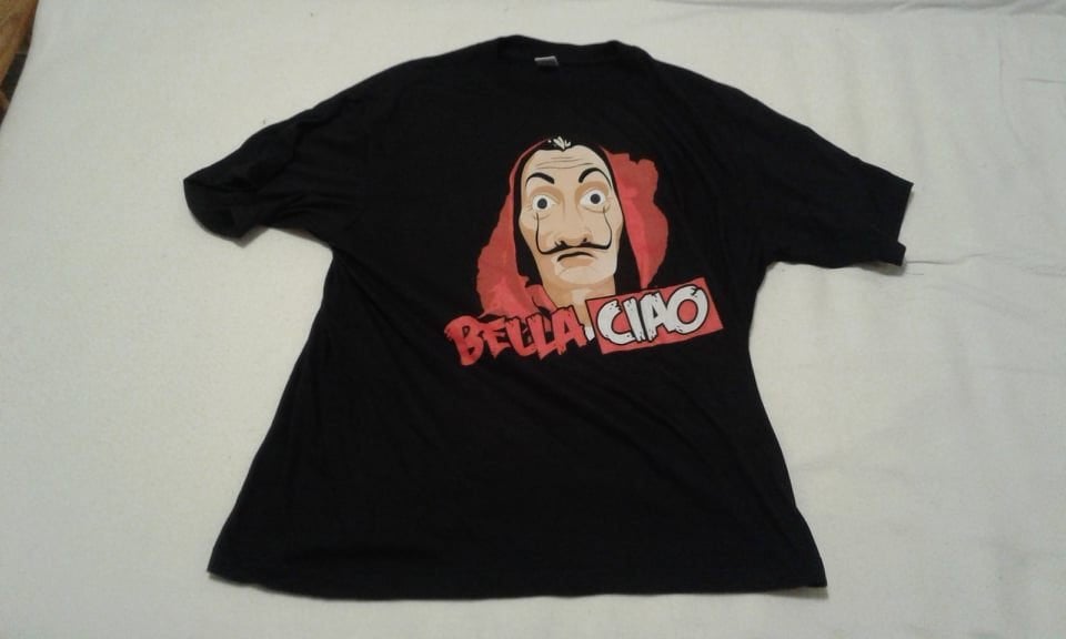 La Casa de Pappel T-shirts. Bella Ciao., Zwart, Nvt, Maat 46/48 (XL) of groter, Nieuw