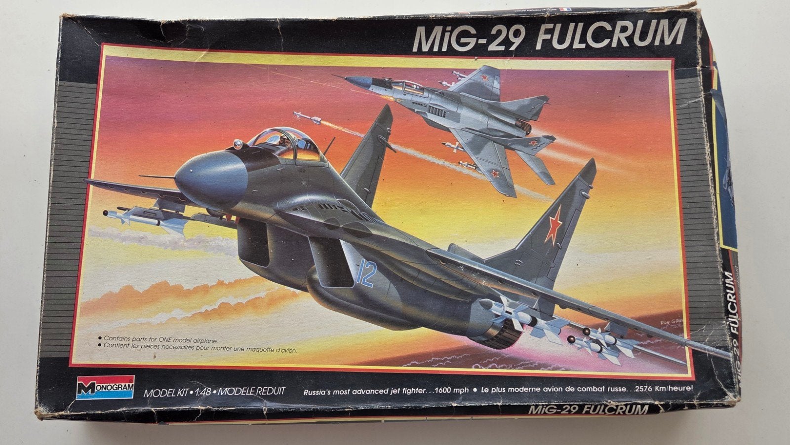 Mig29 Fulcrum monogram 1/48, Ophalen of Verzenden, Groter dan 1:72, Overige merken
