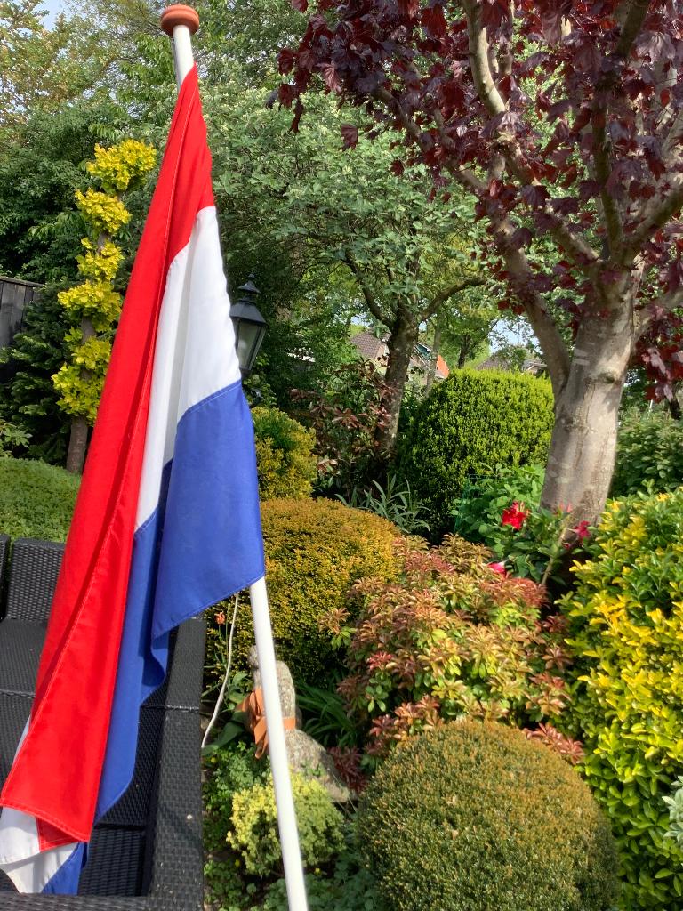Vlag met stok, Ophalen of Verzenden, Zo goed als nieuw