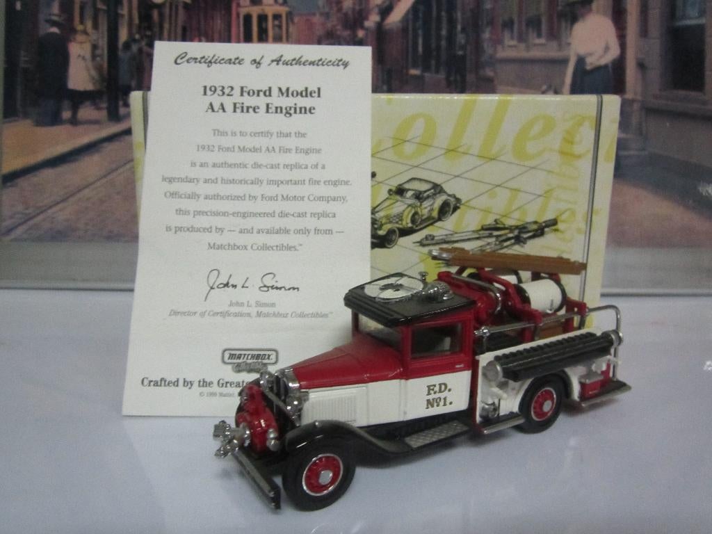 Ford Model AA Fire Engine uit 1932, Ophalen of Verzenden, Nieuw, Bus of Vrachtwagen, Matchbox