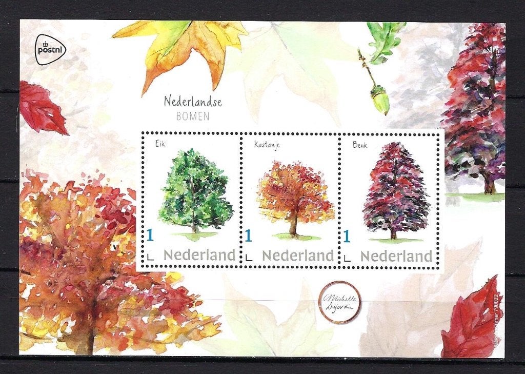 Nederlandse Bomen 3x1 Postfris, Ophalen of Verzenden, Na 1940, Postfris