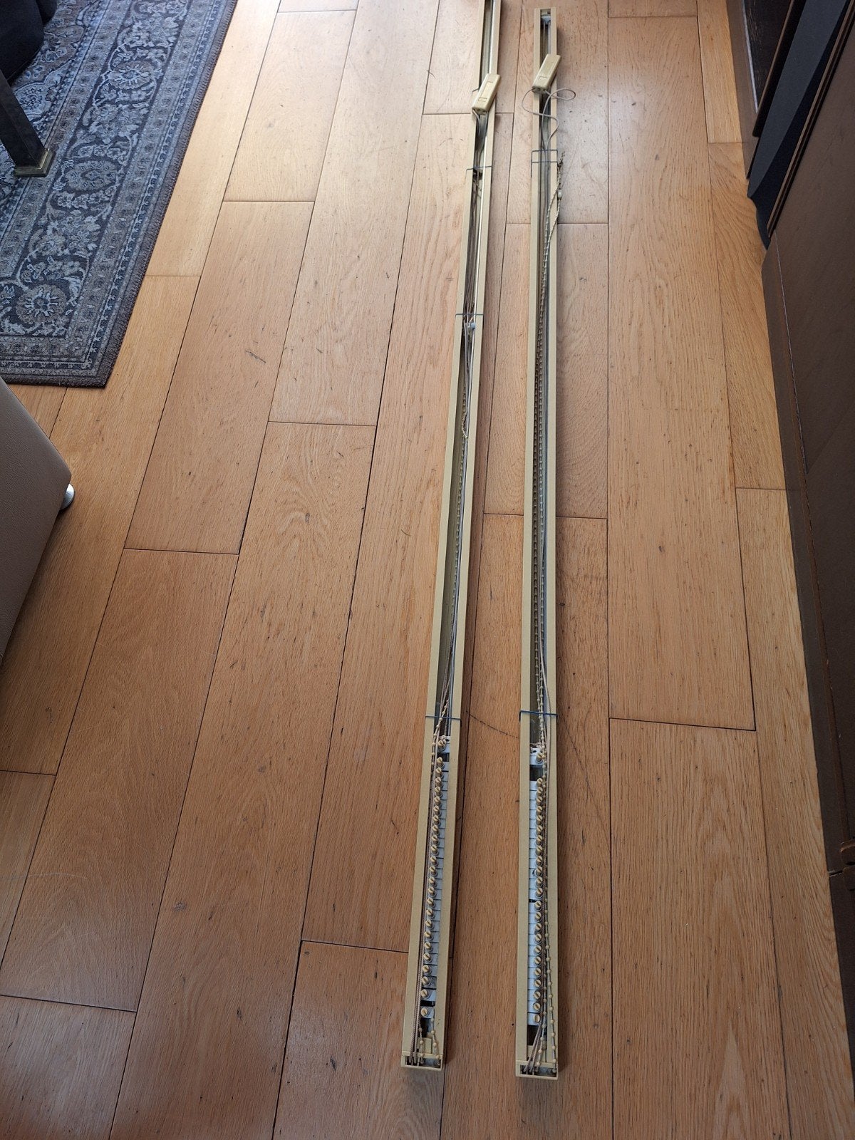 2x Lamellen rails - 200cm en 188cm, Ophalen, Gebruikt