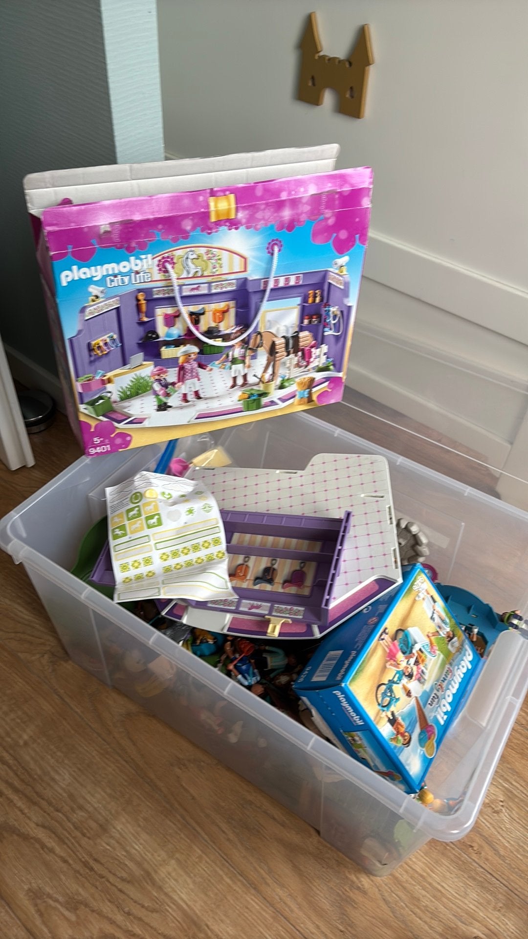 Bak vol Playmobil, Ophalen, Zo goed als nieuw