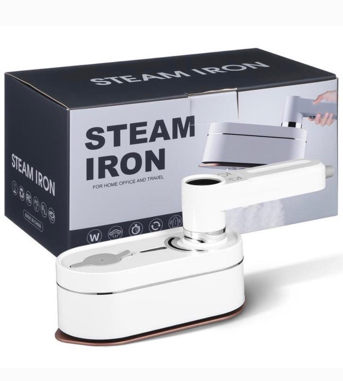 Steam Iron - Stoomstrijkijzer Draagbaar 1200W Nieuw compact, Strijkijzer met snoer, Ophalen of Verzenden, H, H