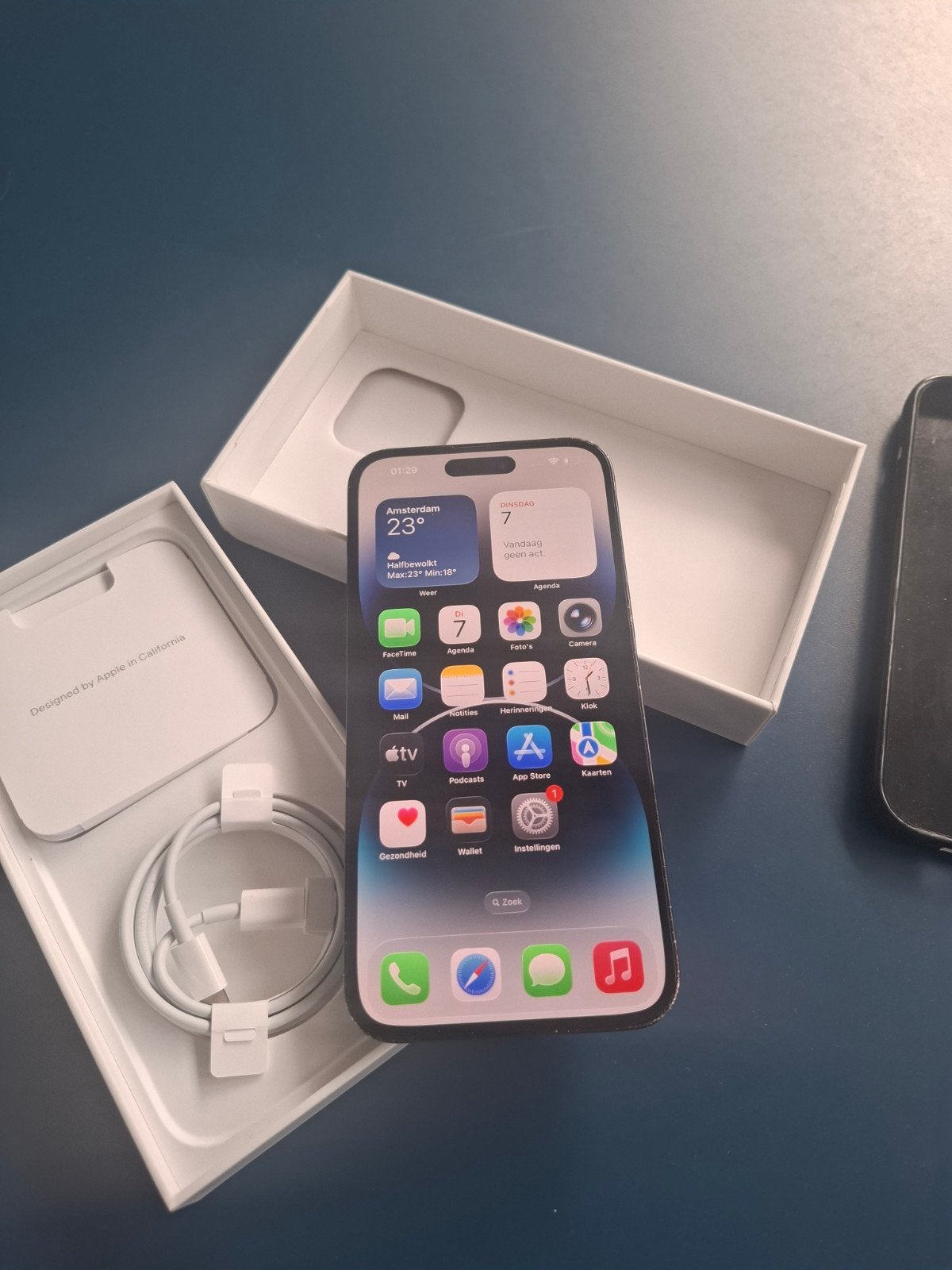 iPhone 14 Pro Max 256GB, Telecommunicatie, Mobiele telefoons | Apple iPhone, Zo goed als nieuw, 256 GB, iPhone 14 Pro Max, Zwart