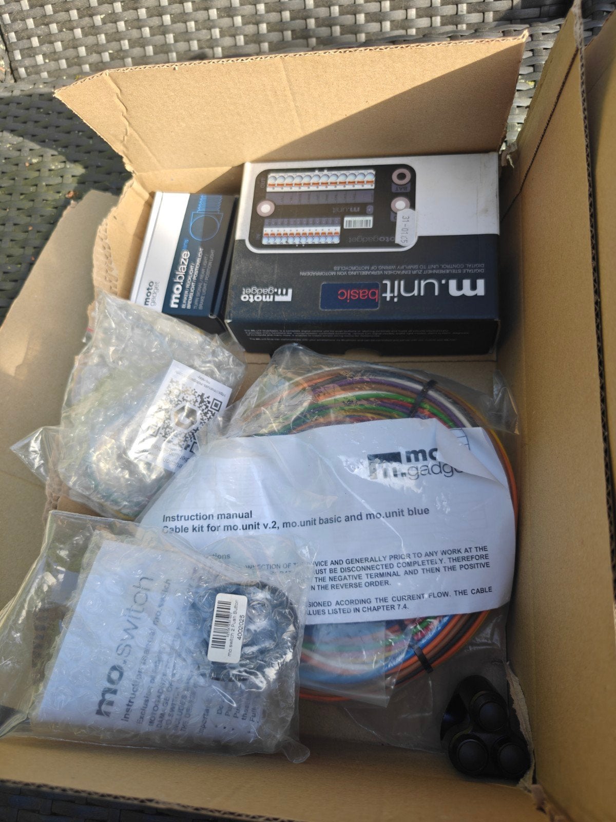 Motogadget m.unit basic, mo.blaze tens, mo.switch, mkabelset, Ophalen, Nieuw
