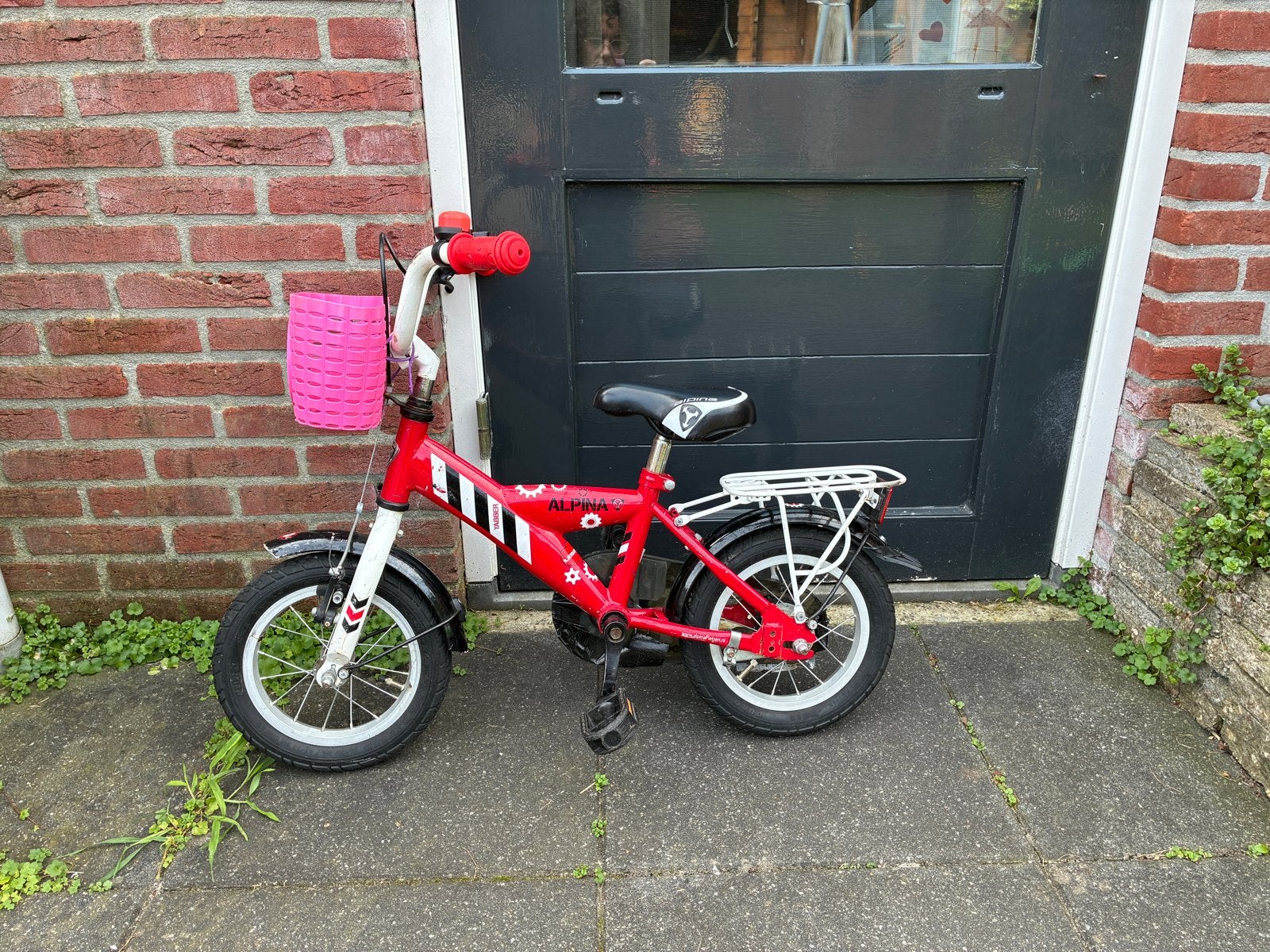 Kinderfiets Alpina 12 inch - kinderfiets, Fietsen en Brommers, Ophalen of Verzenden, Gebruikt, Terugtraprem, Minder dan 16 inch