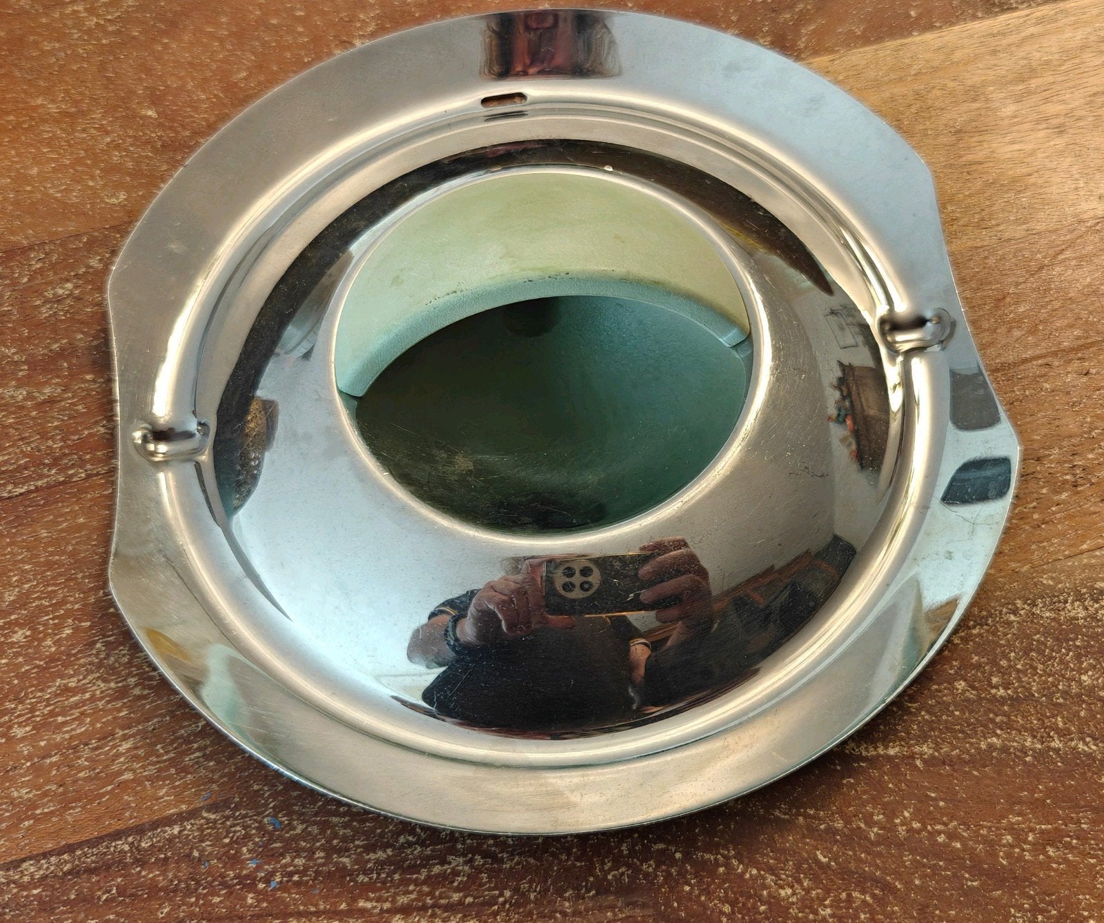 BK Q-linair losse Steelpan Deksel RVS 18cm met Groen Handvat, Ophalen of Verzenden, Gebruikt