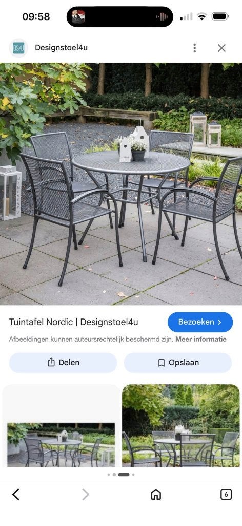 Tuinset, Tuin en Terras, Tuinsets en Loungesets, Ophalen, Gebruikt, Eettafel, Tuinset
