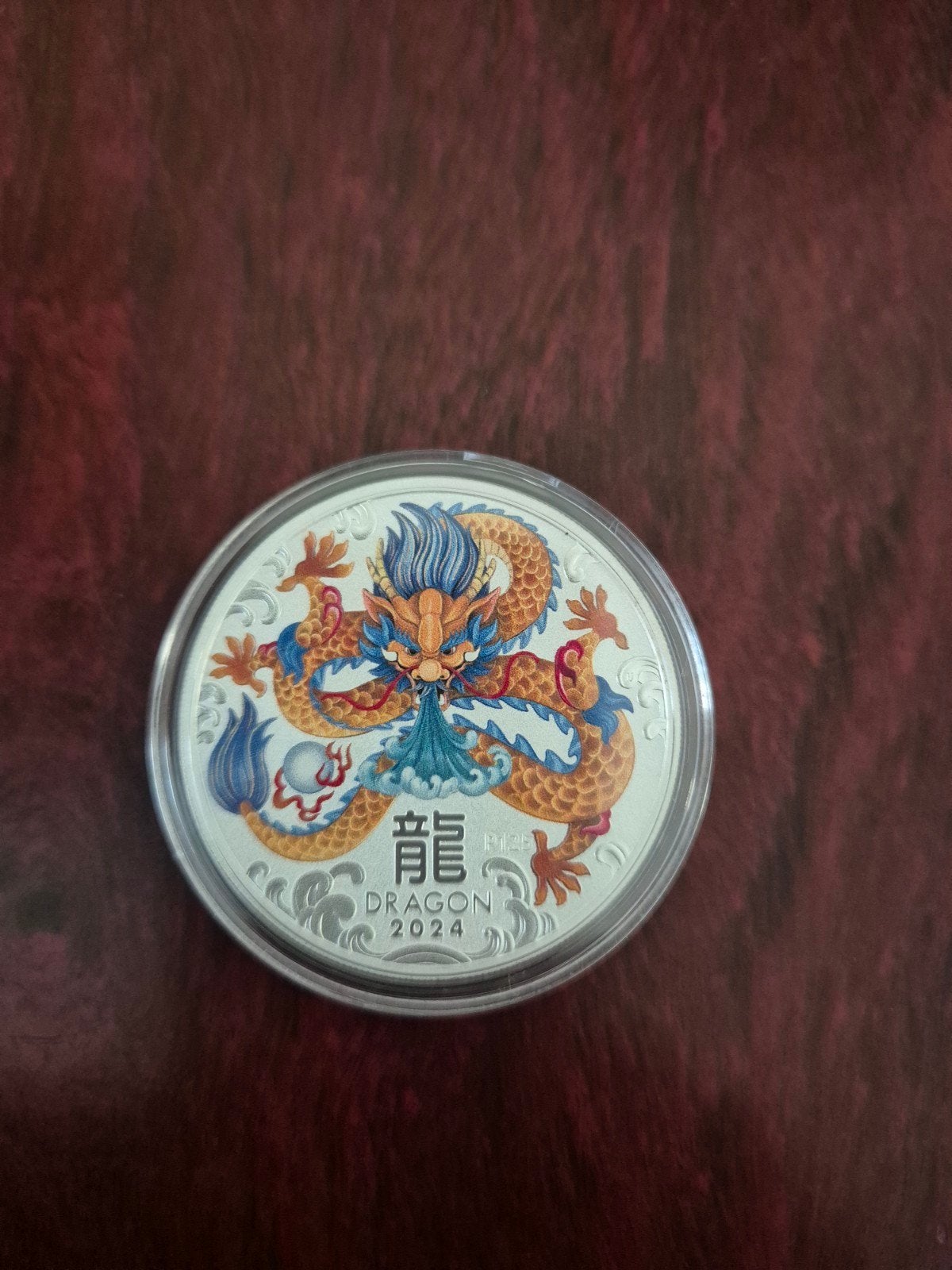 0.999 zilver ounce Perth Mint Lunar Year of the Dragon 2024, Ophalen of Verzenden, Zilver
