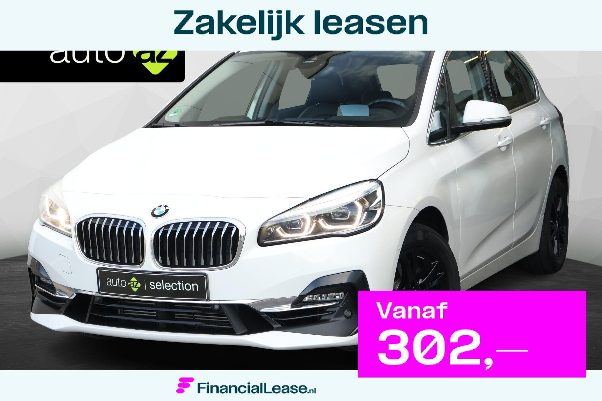 BMW 2-serie Active Tourer 220i High Executive / Pano / Cruis, Gebruikt, Wit, Leder, Geïmporteerd