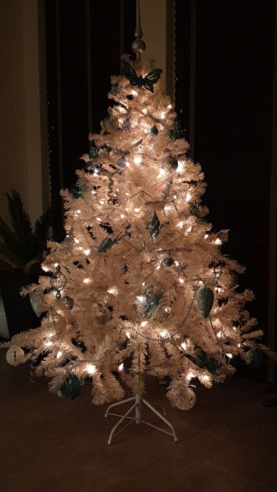 Witte kunstkerstboom, Ophalen of Verzenden, Gebruikt