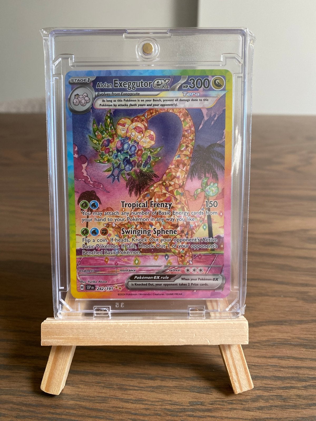Alolan Exeggutor ex 242/191 - Pokémon kaart, Ophalen of Verzenden, Zo goed als nieuw, Losse kaart