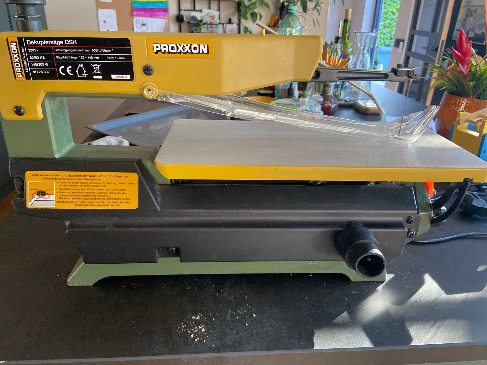 Proxxon DSH Decoupeerzaag Figuurzaagmachine, Doe-het-zelf en Verbouw, Gereedschap | Zaagmachines, Ophalen, Minder dan 30 mm, Decoupeerzaag