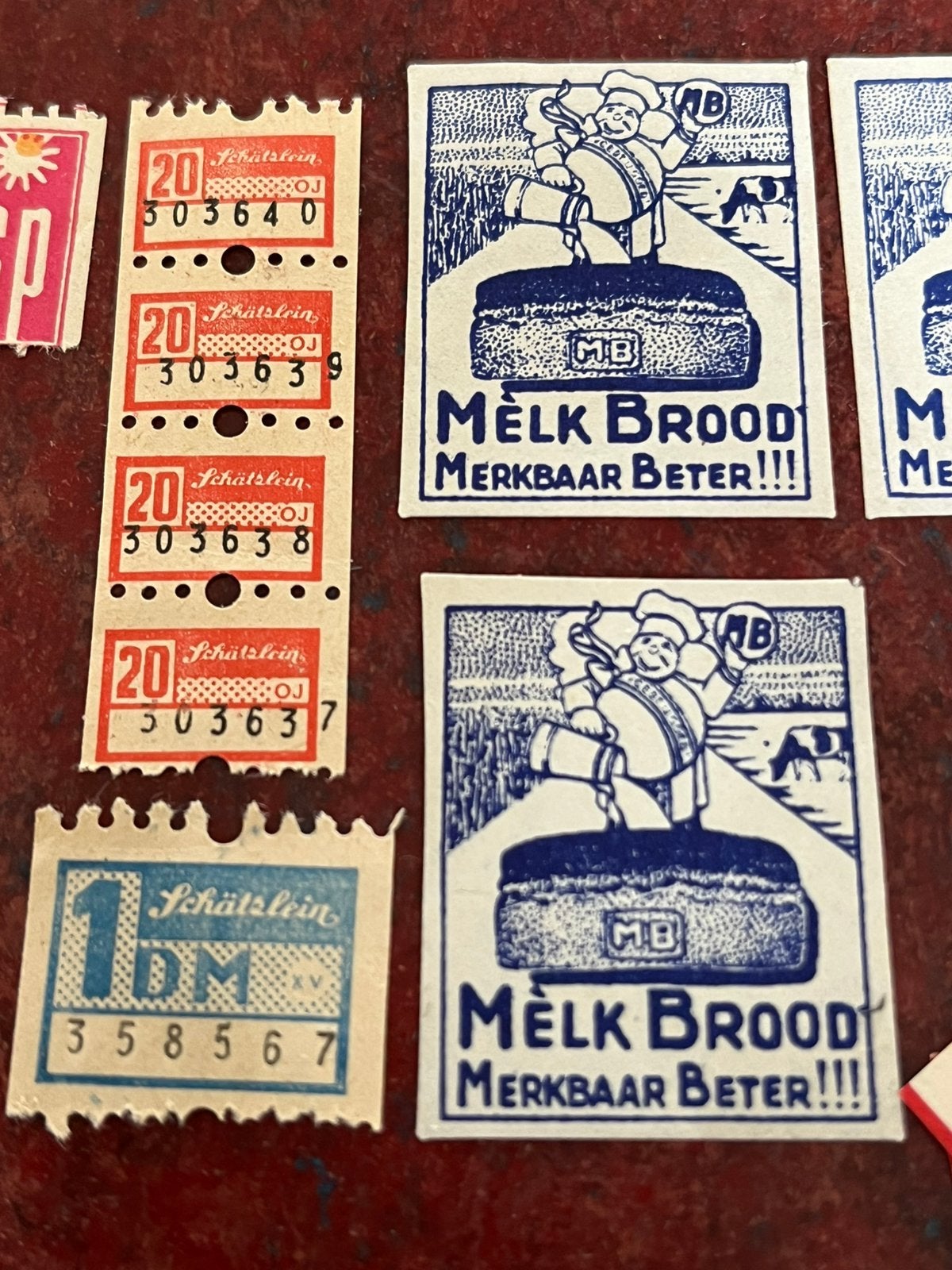 Spaarzegels melk brood Gloria dsp Schatslein, Ophalen of Verzenden