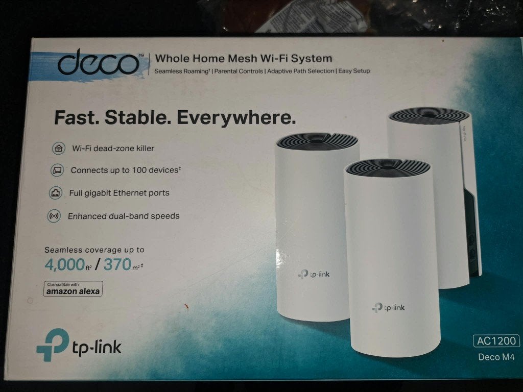 TP-Link Deco M4 Mesh WiFi Systeem (3-pack), Computers en Software, Ophalen of Verzenden, Gebruikt, TPLink